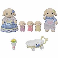 Calico Critters Flora Rabbit Family 