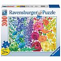 Floral Rainbow 300 Piece Puzzle