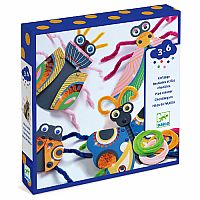 Djeco Fuzzy Bugs 3D Collage Kit