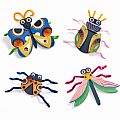 Djeco Fuzzy Bugs 3D Collage Kit