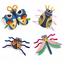 Djeco Fuzzy Bugs 3D Collage Kit