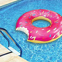 Giant Frosted Donut Pool Float