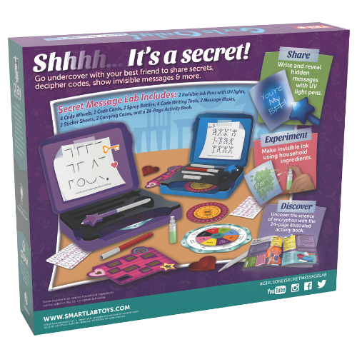 Girls Only! Secret Message Lab Smart Kids Toys