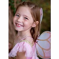 Gold Butterfly Dress with Fairy Wings  Sz 5-7