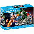 Playmobil Hero Battle Against Giant Lizard