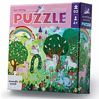 Holographic Sparkling Unicorn Puzzle 60 Piece