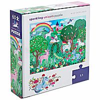 Holographic Sparkling Unicorn Puzzle 60 Piece