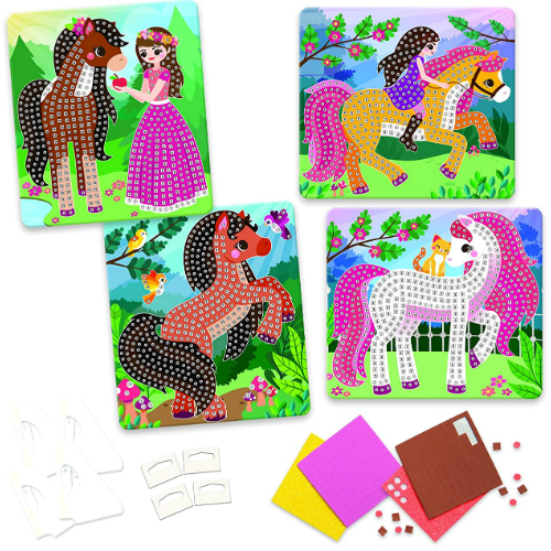 Sticky Mosaics Horses Smart Kids Toys
