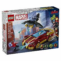 LEGO Iron Man Car & Black Panther vs. Red Hulk