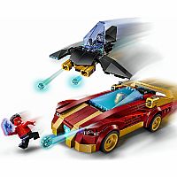 LEGO Iron Man Car & Black Panther vs. Red Hulk
