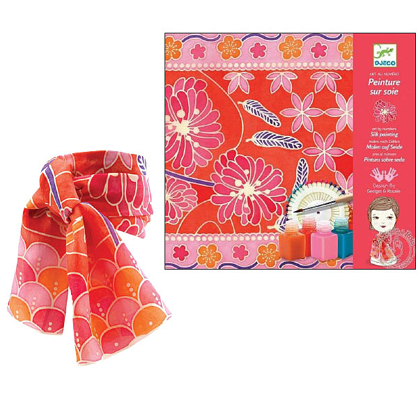 Djeco Japanese Garden Scarf Painting Kit Smart Kids Toys