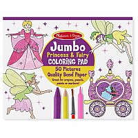 Jumbo Princess & Fairy Coloring Pad