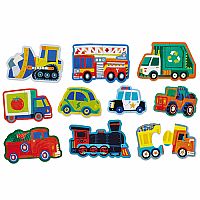 Let's Begin 10 Beginner Puzzles Vehicles