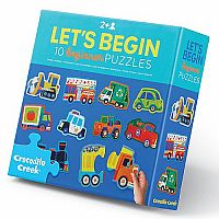 Let's Begin 10 Beginner Puzzles Vehicles
