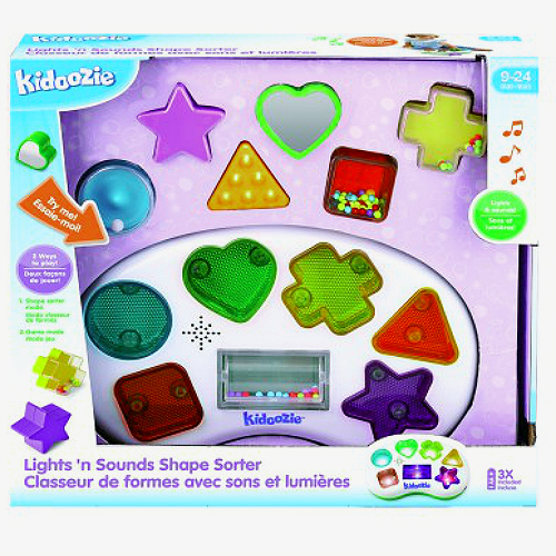 Kidoozie Lights 'n Sounds Shape Sorter Smart Kids Toys