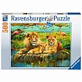 Lions In The Savannah 500 Piece Puzzle