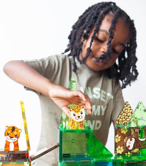 magna tiles jungle
