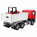 Bruder Man TGS Truck with Roll-Off Container and Compact Loader