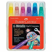Faber-Castell Metallic Gel Crayons (6)