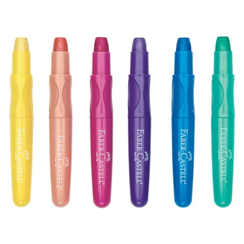 Faber Castell Metallic Gel Crayons 6 Smart Kids Toys