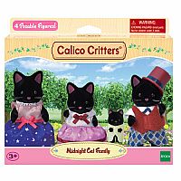 Calico Critters Midnight Cat Family