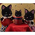 Calico Critters Midnight Cat Family