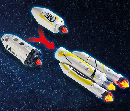 playmobil mission rocket with launch site stores