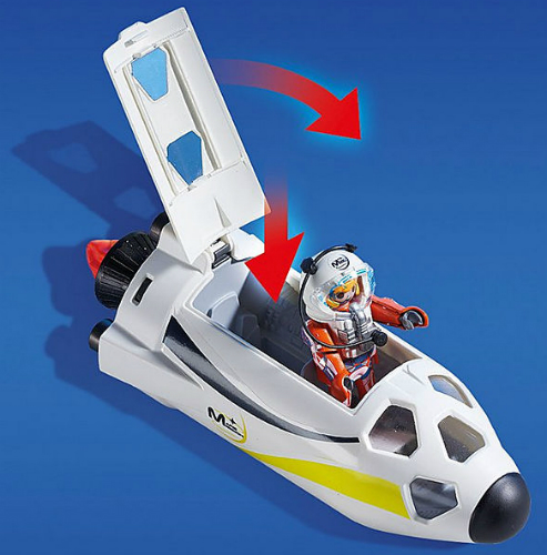 playmobil mission rocket with launch site