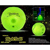 NightBall Inflatable Soccer Ball - Green