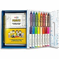 OOLY x Peanuts Coloring Activity & Sticker Kit