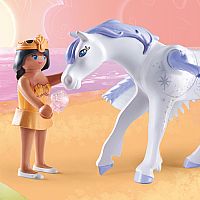 Playmobil Pegasus with Rainbow in the Clouds