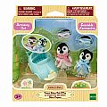 Calico Critters Penguin Babies Ride 'n Play