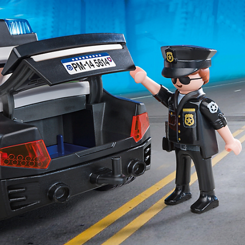 police car play doh
