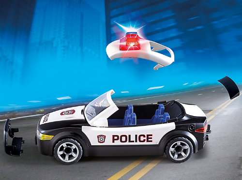 police car play doh