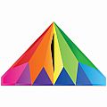 Rainbow Prism 56" Delta Kite