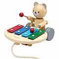 PlanToys Pull Along Musical Bear