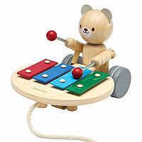 PlanToys Pull Along Musical Bear