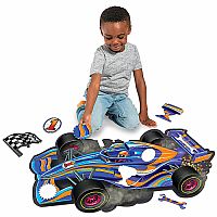 Shiny Racecar Floor Puzzle