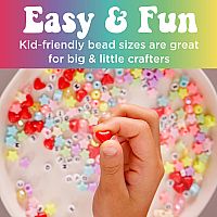Rainbow Bead Jewelry Jar