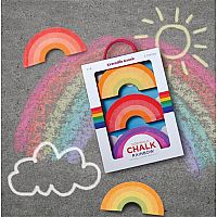 Sidewalk Chalk Rainbows