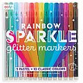 Rainbow Sparkle Glitter Markers