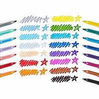 Rainbow Sparkle Glitter Markers
