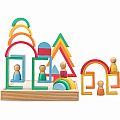 Rainbow Wooden Blocks