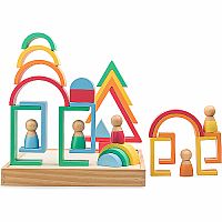 Rainbow Wooden Blocks