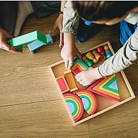 Rainbow Wooden Blocks