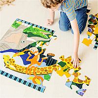 Safari Social 24 Piece Floor Puzzle