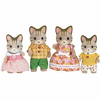Calico Critters Striped Cat Family