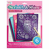 Scratch & Shine Foil Scratch Art - Glorious Garden