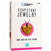 Soapstone Jewelry - Carve Your Own Heart Pendant