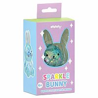 Glitter Bunny Squeeze Toy - Blue